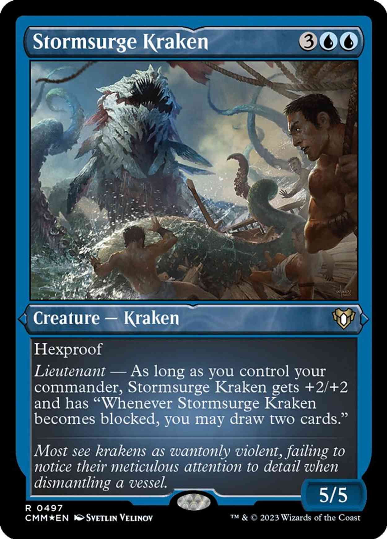 Stormsurge Kraken (Foil Etched) magic card front