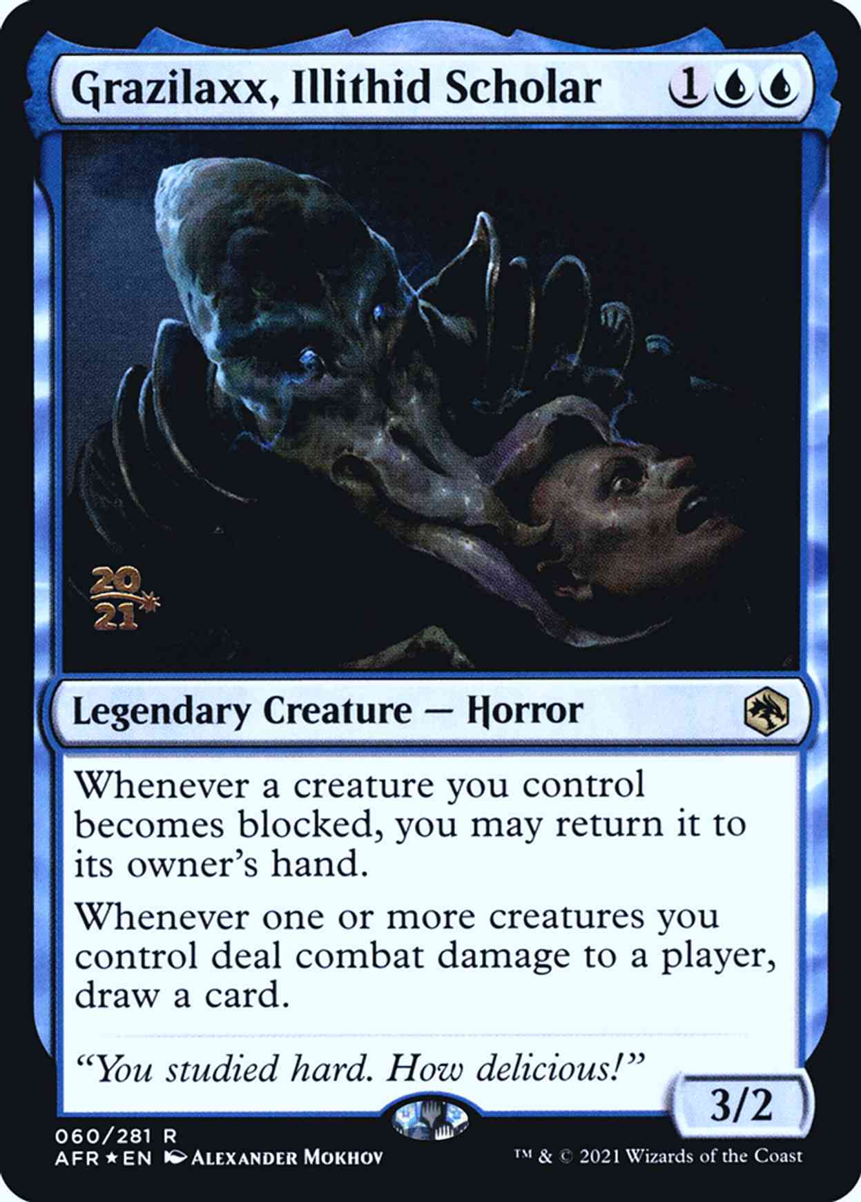 Grazilaxx, Illithid Scholar magic card front