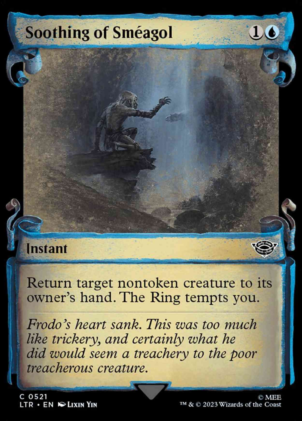 Soothing of Sméagol (Showcase Scrolls) magic card front