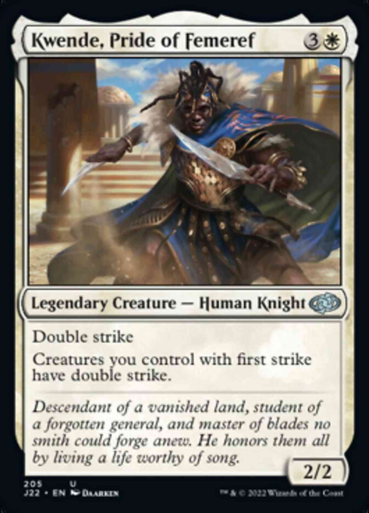 Kwende, Pride of Femeref magic card front