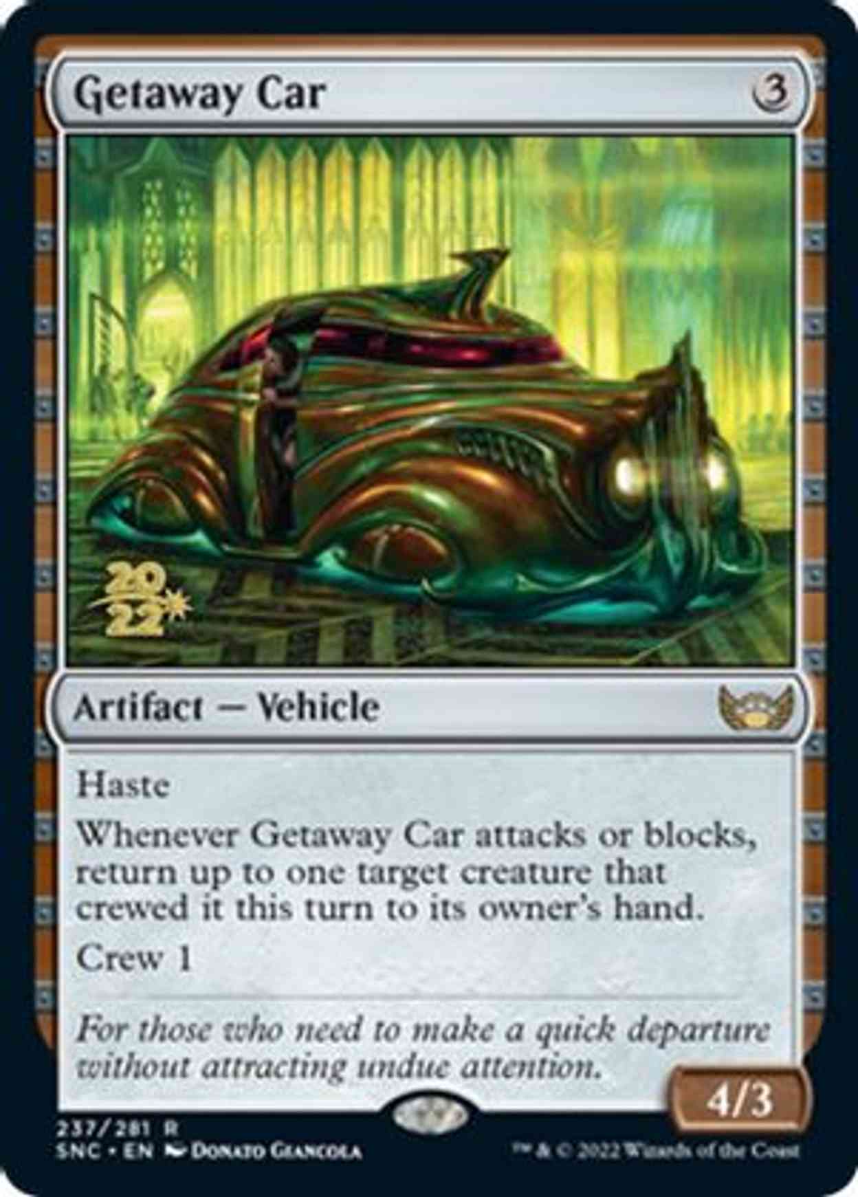 Getaway Car magic card front