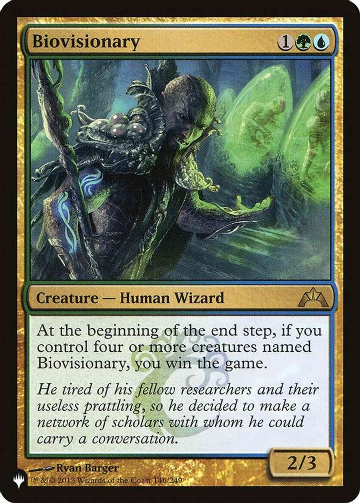Biovisionary magic card front