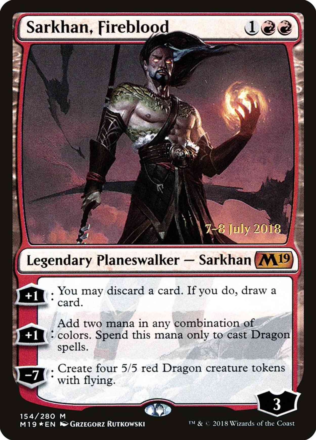 Sarkhan, Fireblood magic card front
