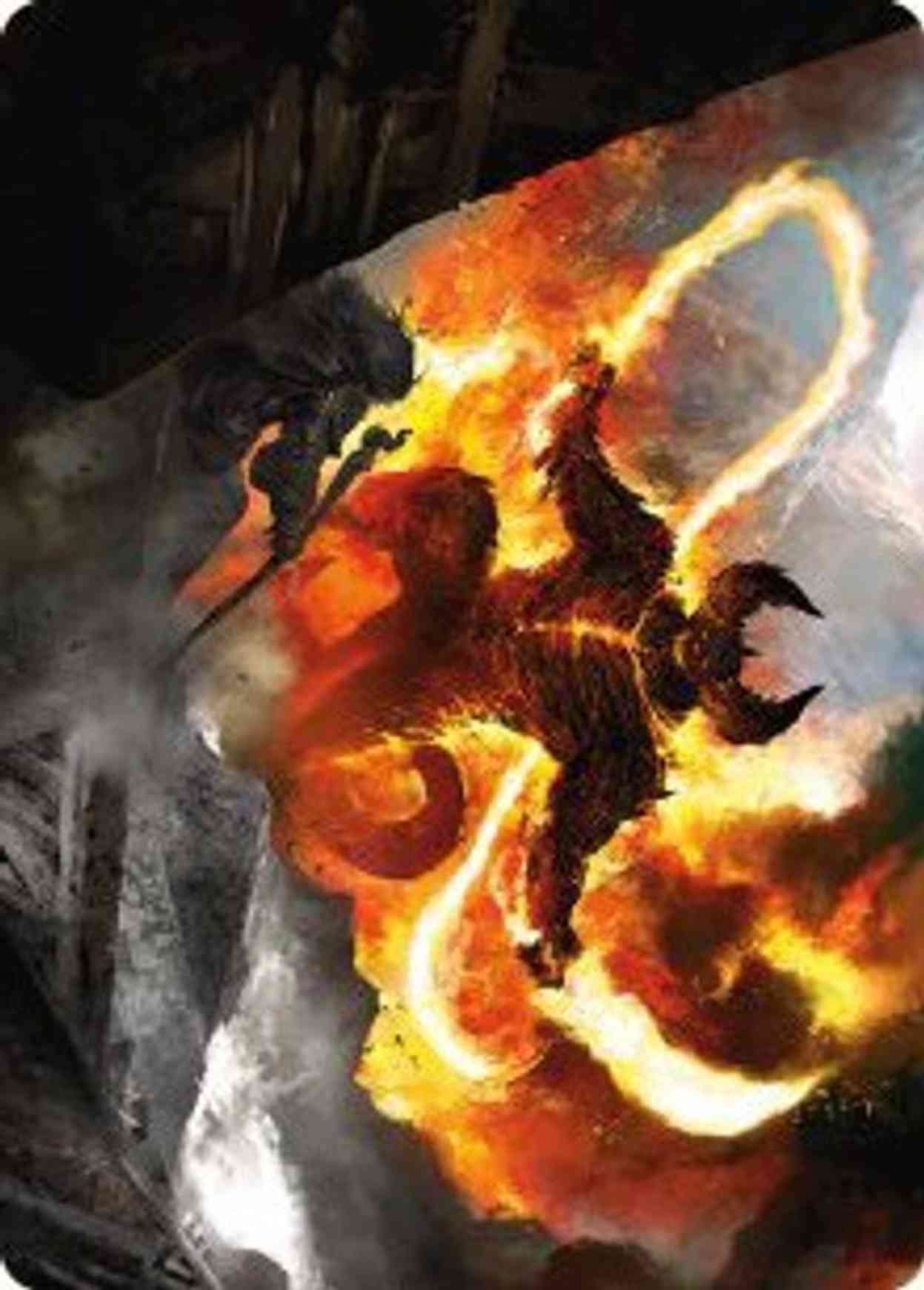 The Balrog, Flame of Udûn Art Card magic card front