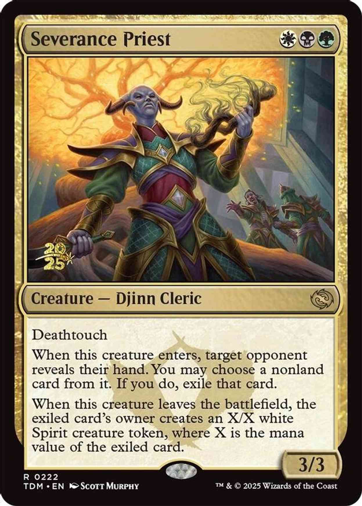 Severance Priest magic card front