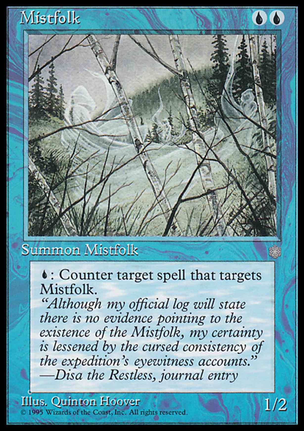 Mistfolk magic card front