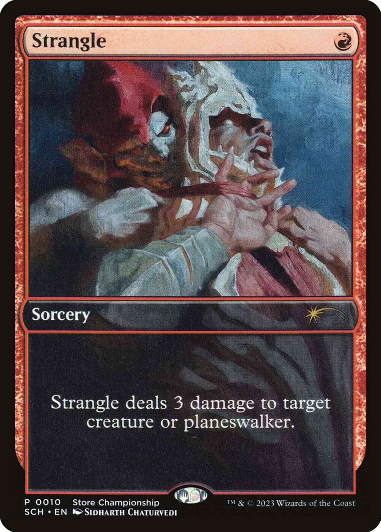 Strangle magic card front