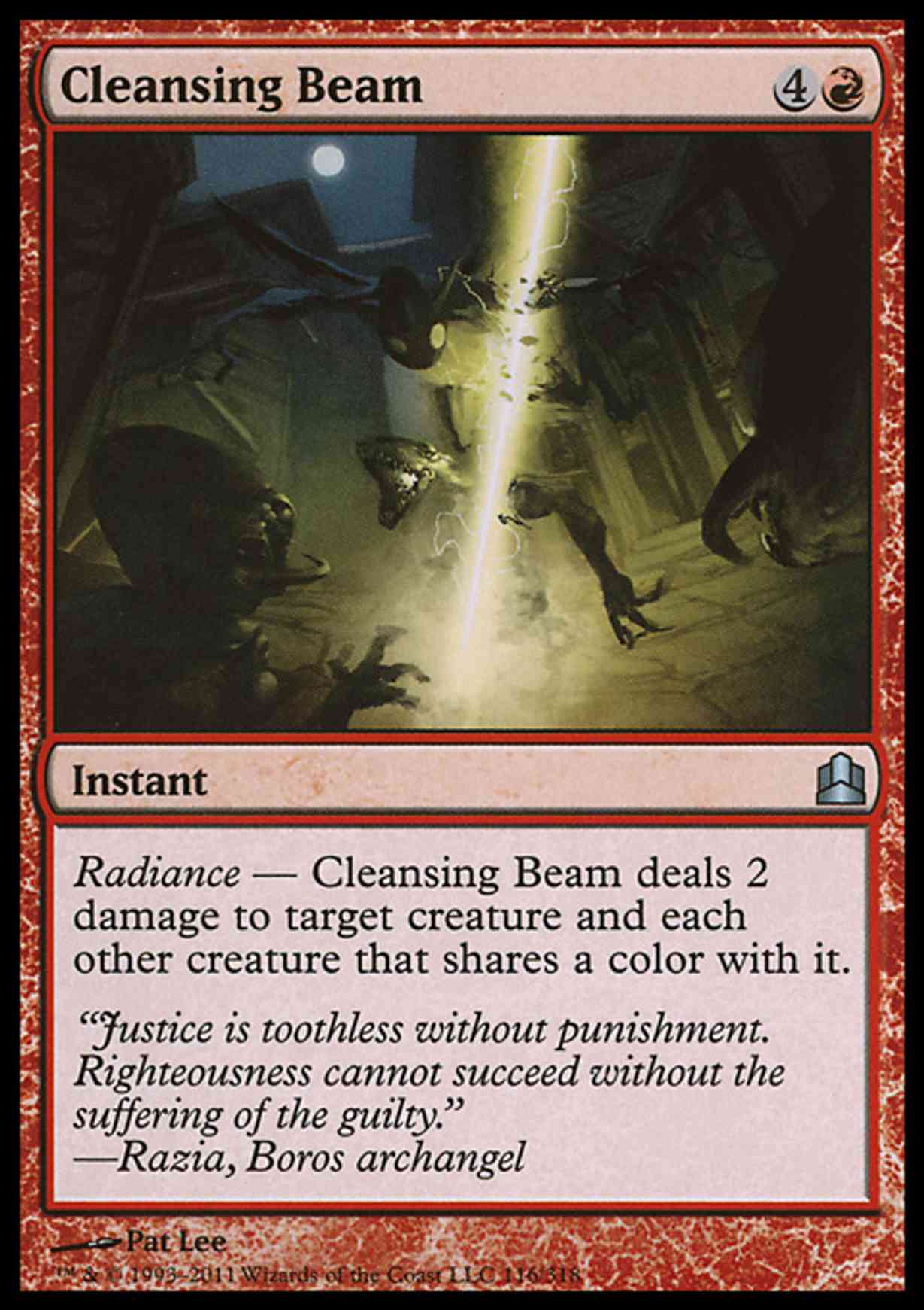Cleansing Beam magic card front
