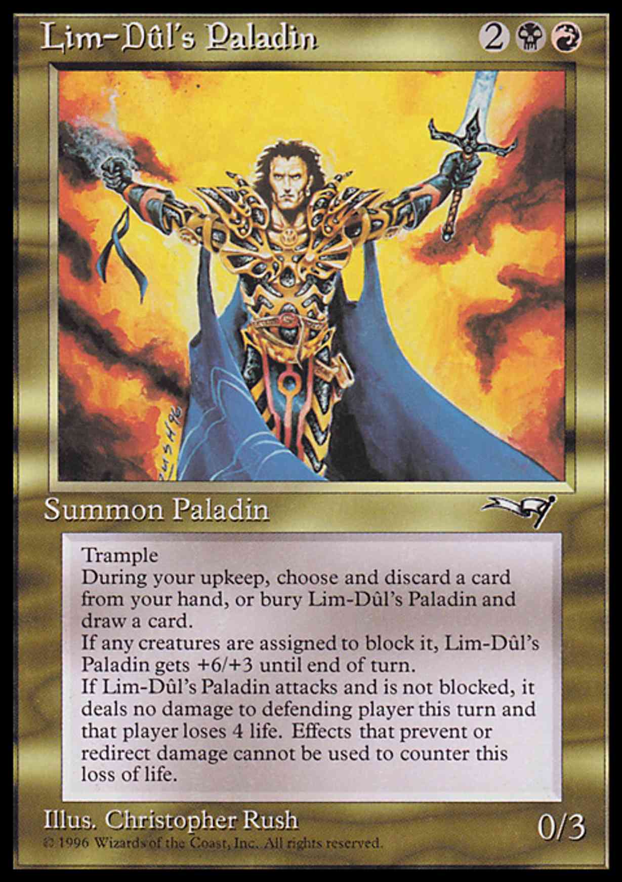 Lim-Dul's Paladin magic card front