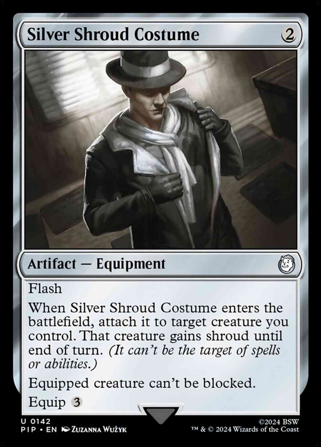 Silver Shroud Costume magic card front