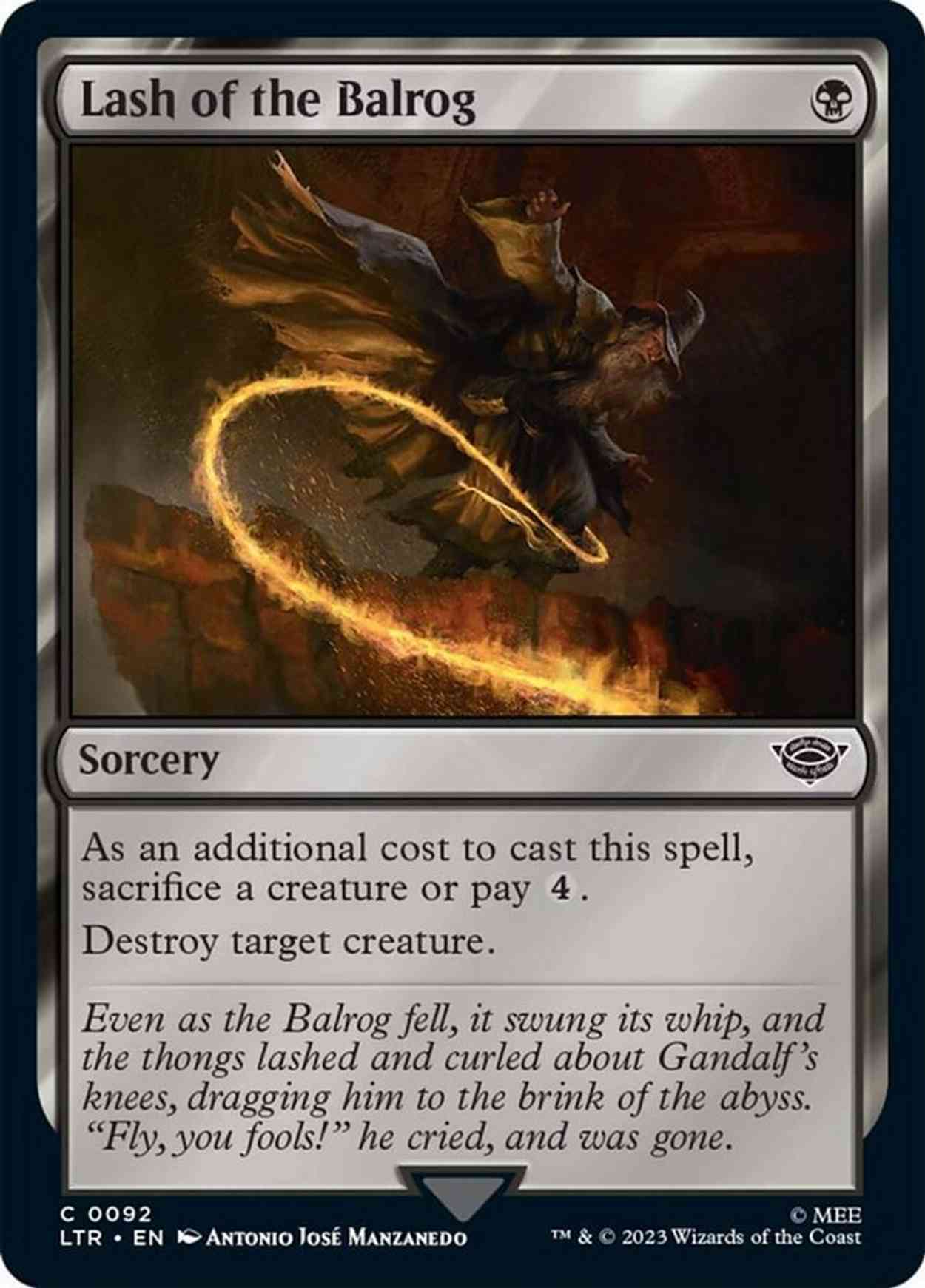 Lash of the Balrog magic card front