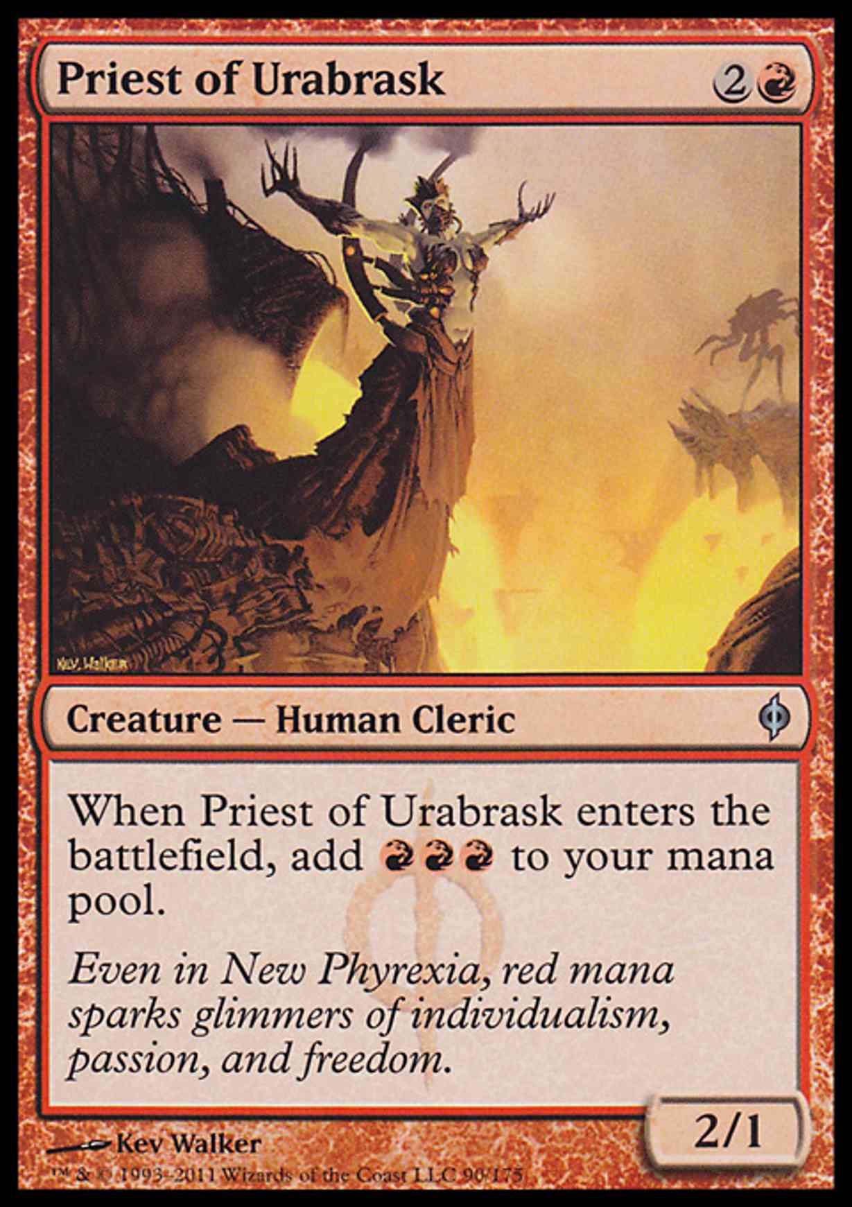 Priest of Urabrask magic card front