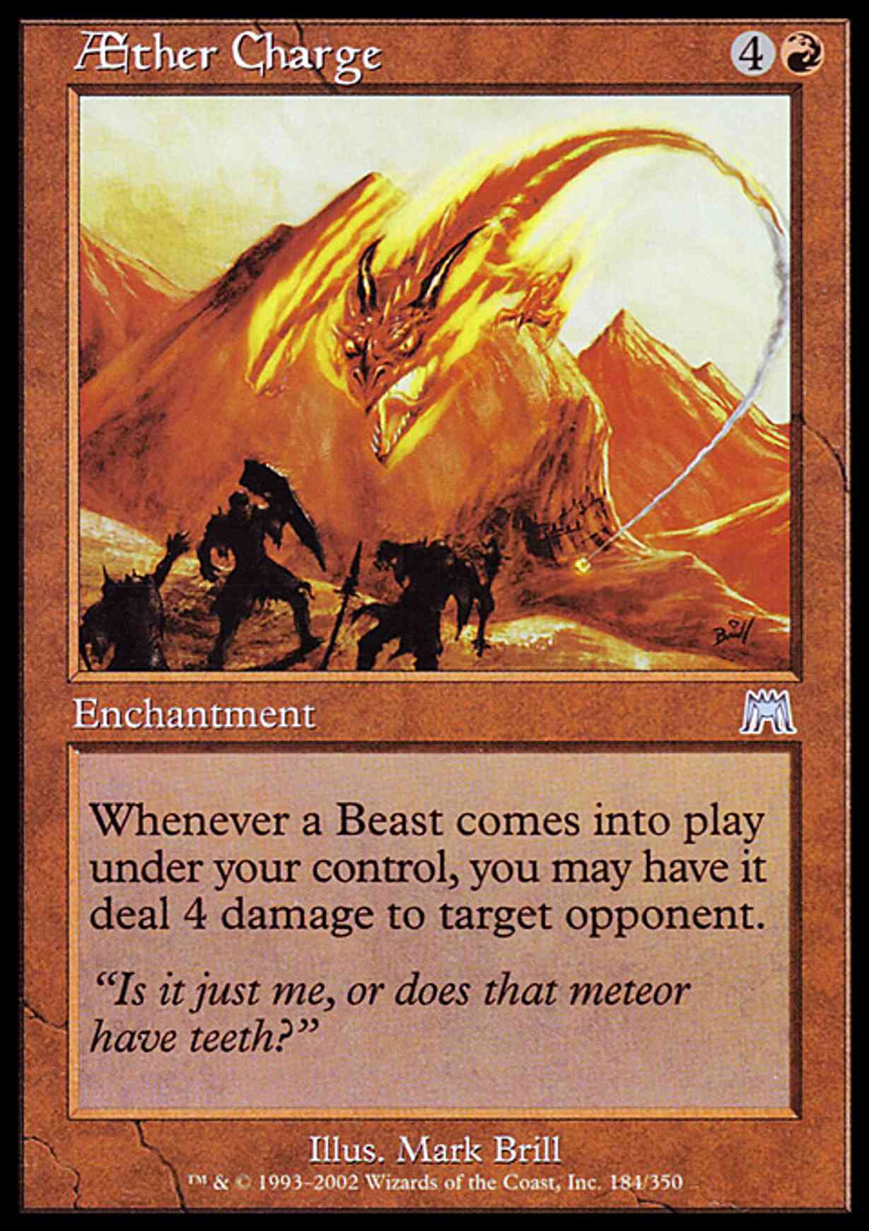 Aether Charge magic card front