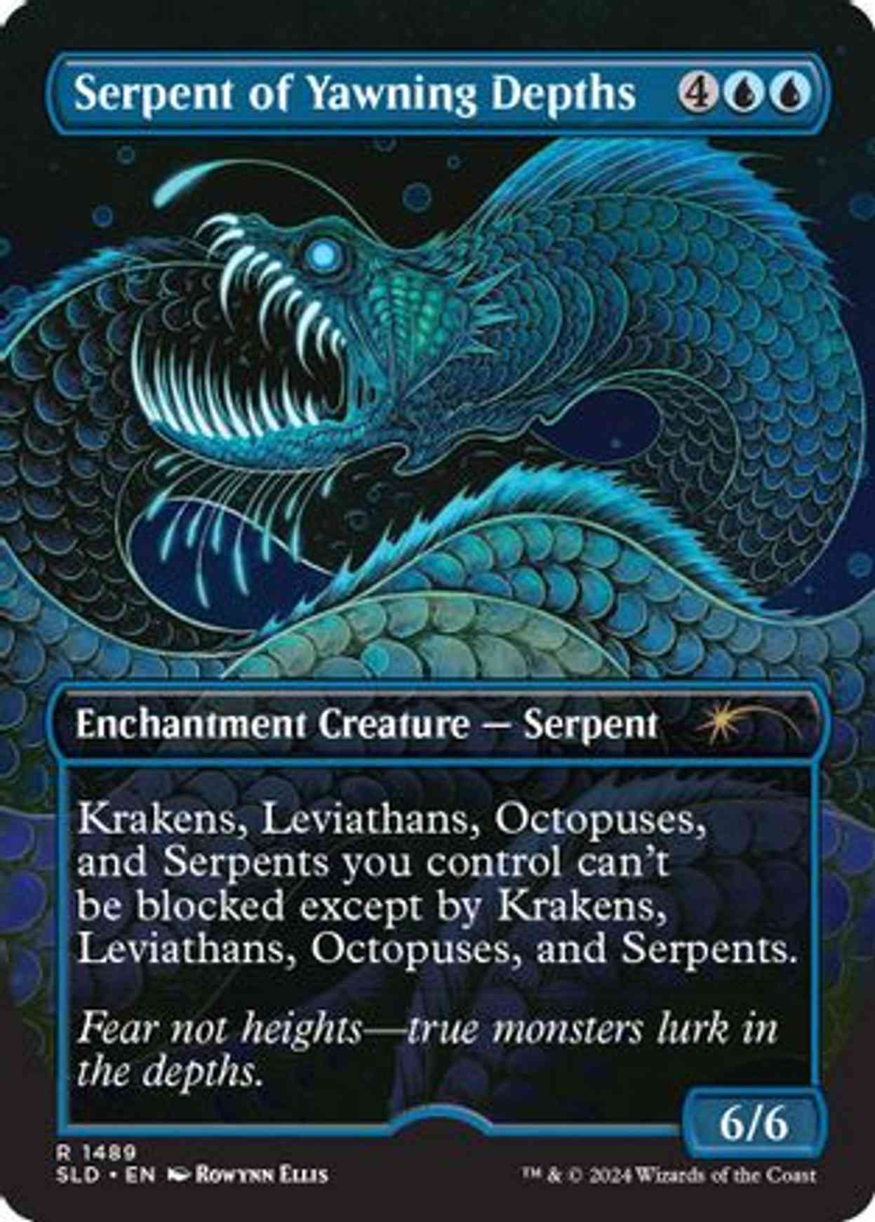 Serpent of Yawning Depths magic card front
