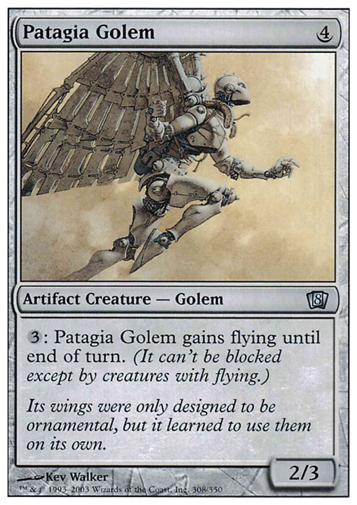 Patagia Golem magic card front