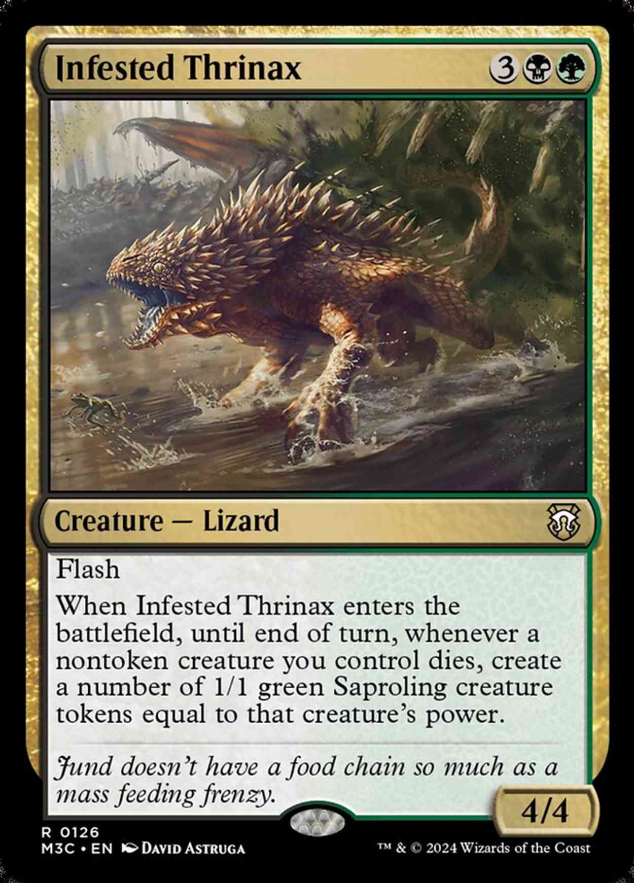 Infested Thrinax magic card front