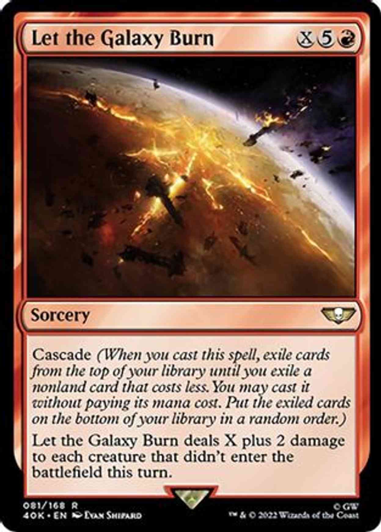 Let the Galaxy Burn (Surge Foil) magic card front