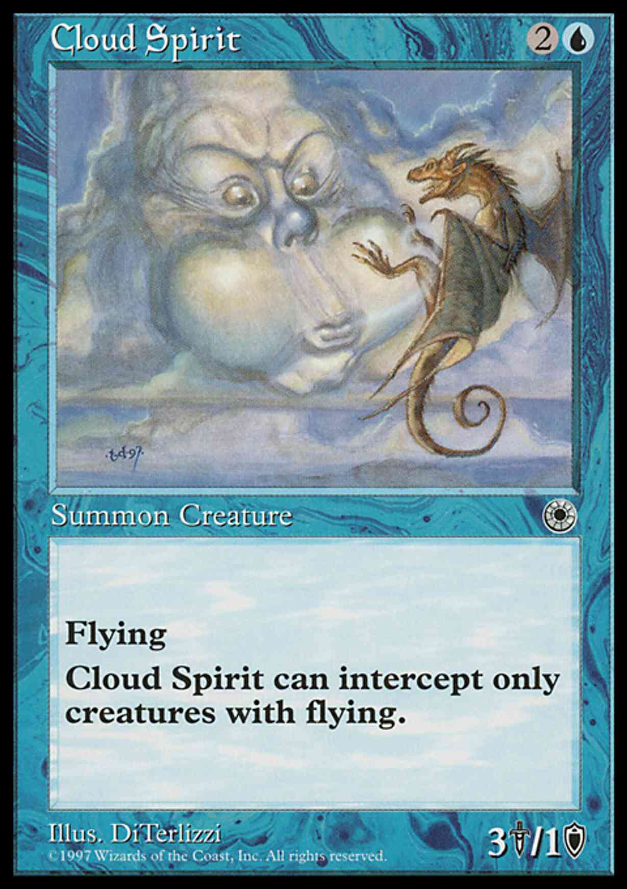Cloud Spirit magic card front