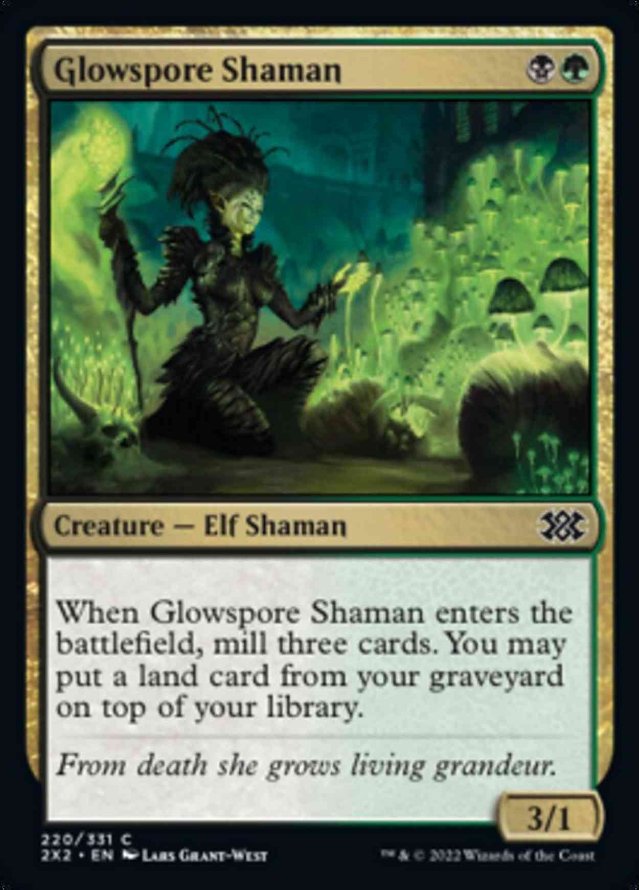 Glowspore Shaman magic card front