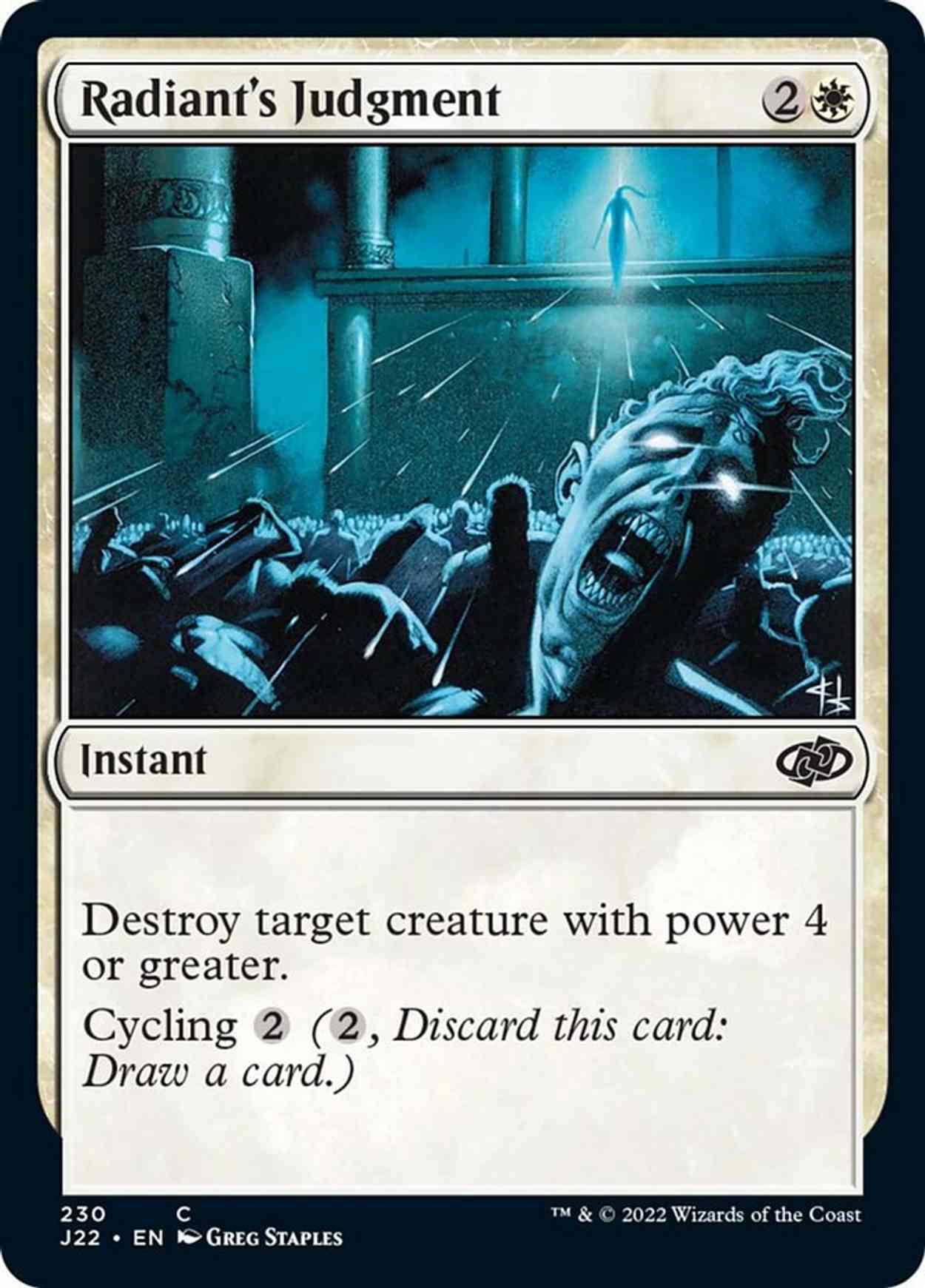 Radiant's Judgment magic card front