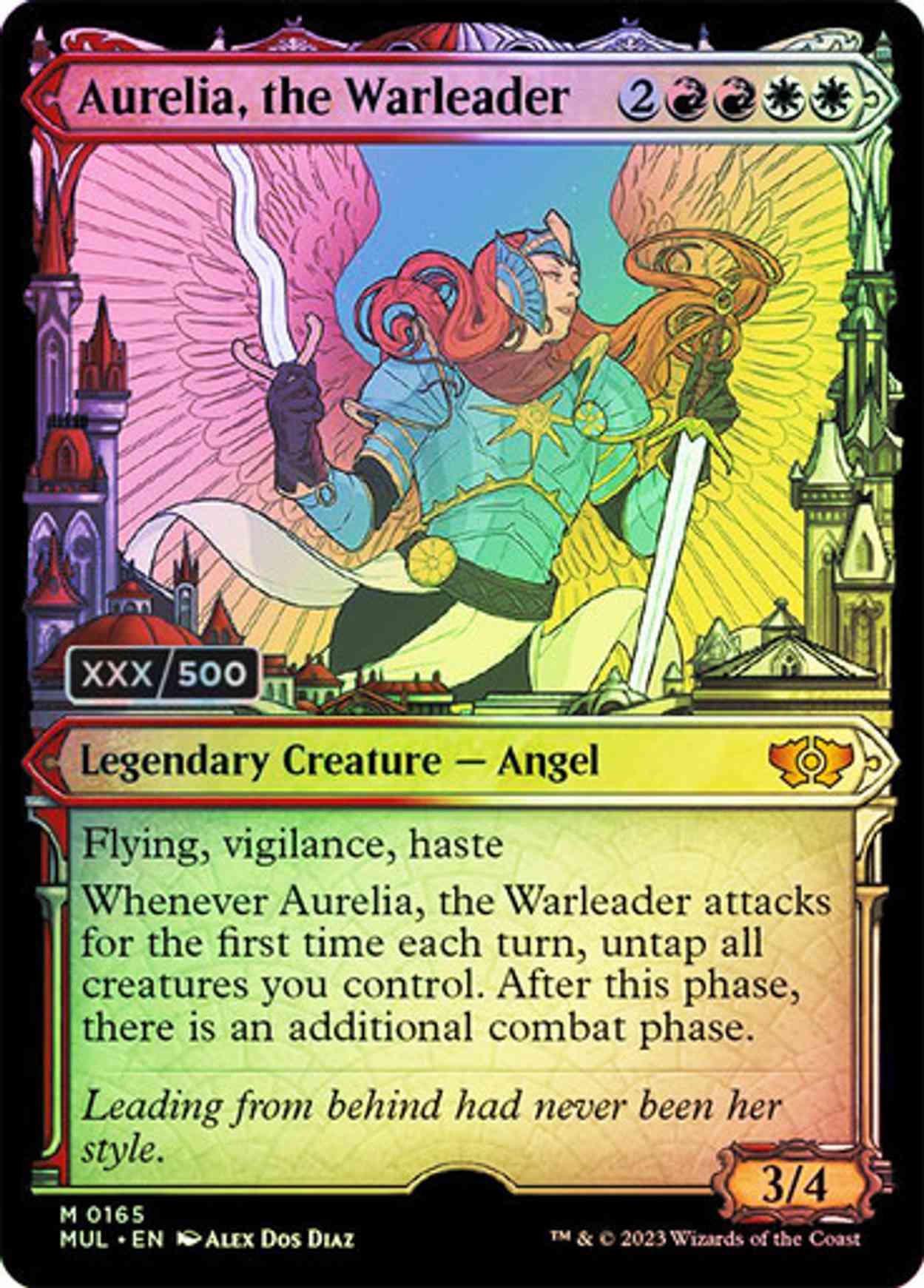 Aurelia, the Warleader (Serialized) magic card front