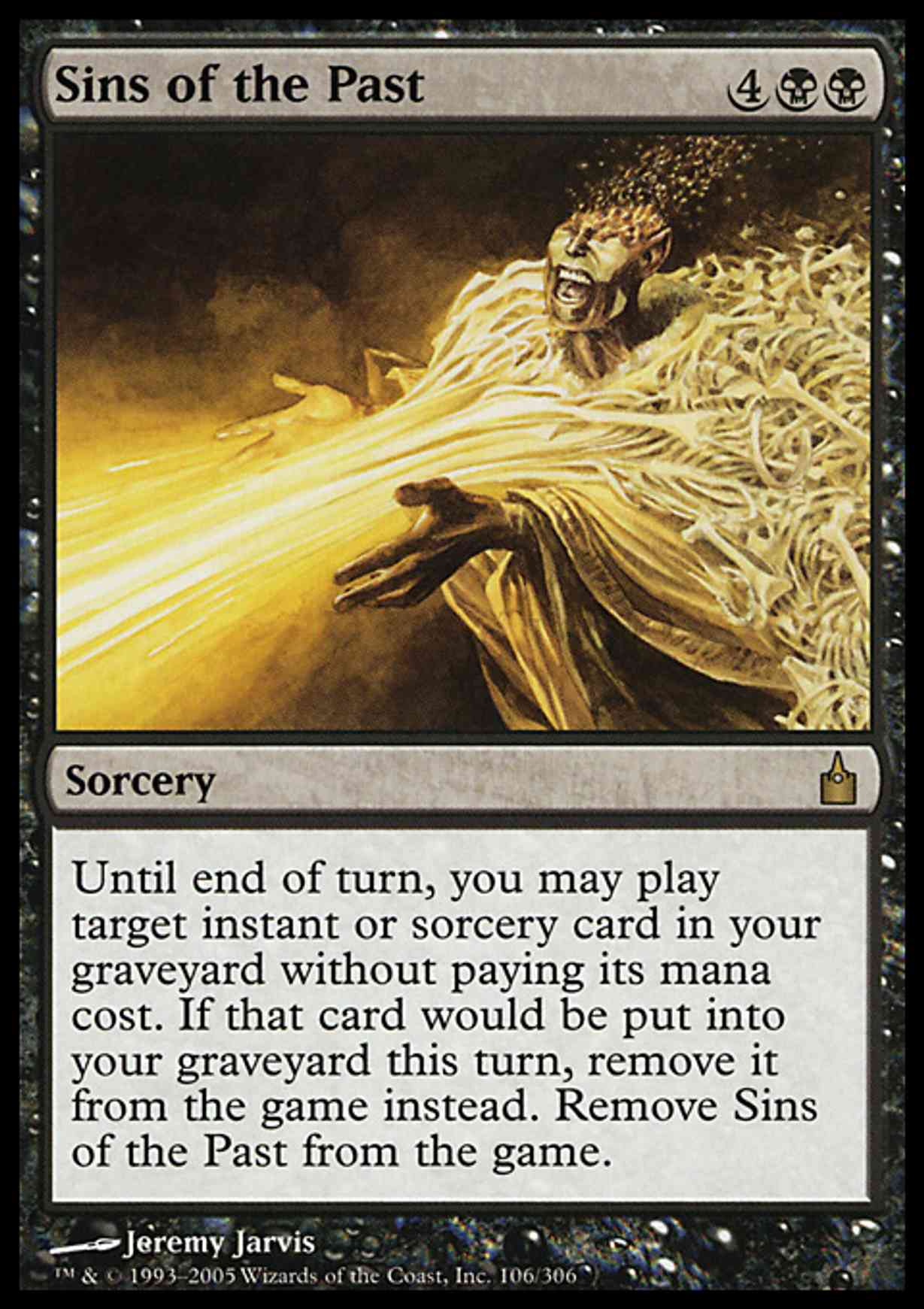 Sins of the Past magic card front