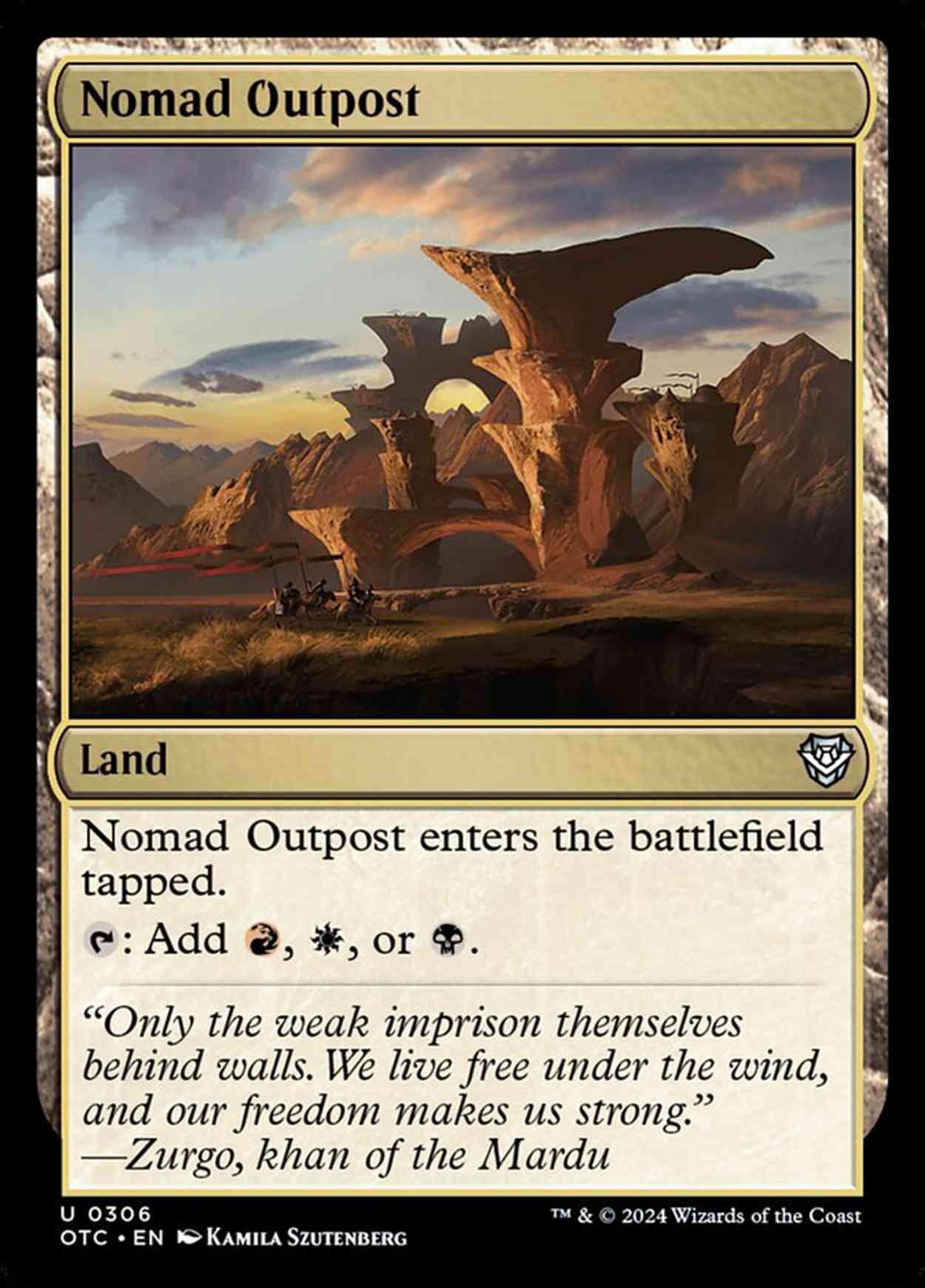 Nomad Outpost magic card front