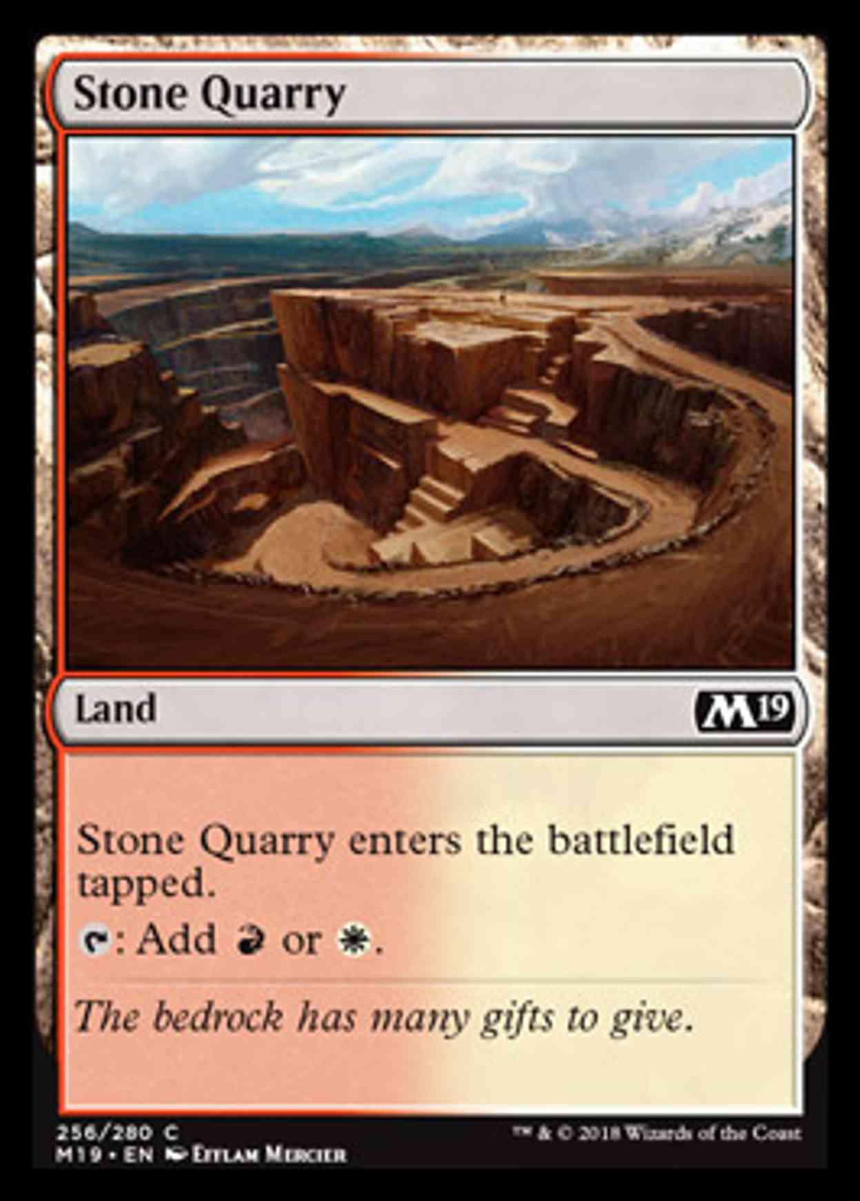 Stone Quarry Price from mtg Core Set 2019