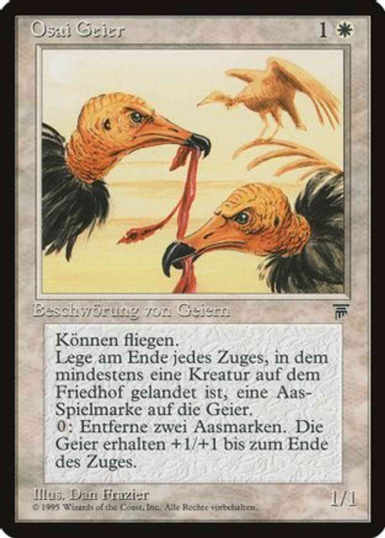 Osai Vultures (German) - "Osai Geier" magic card front