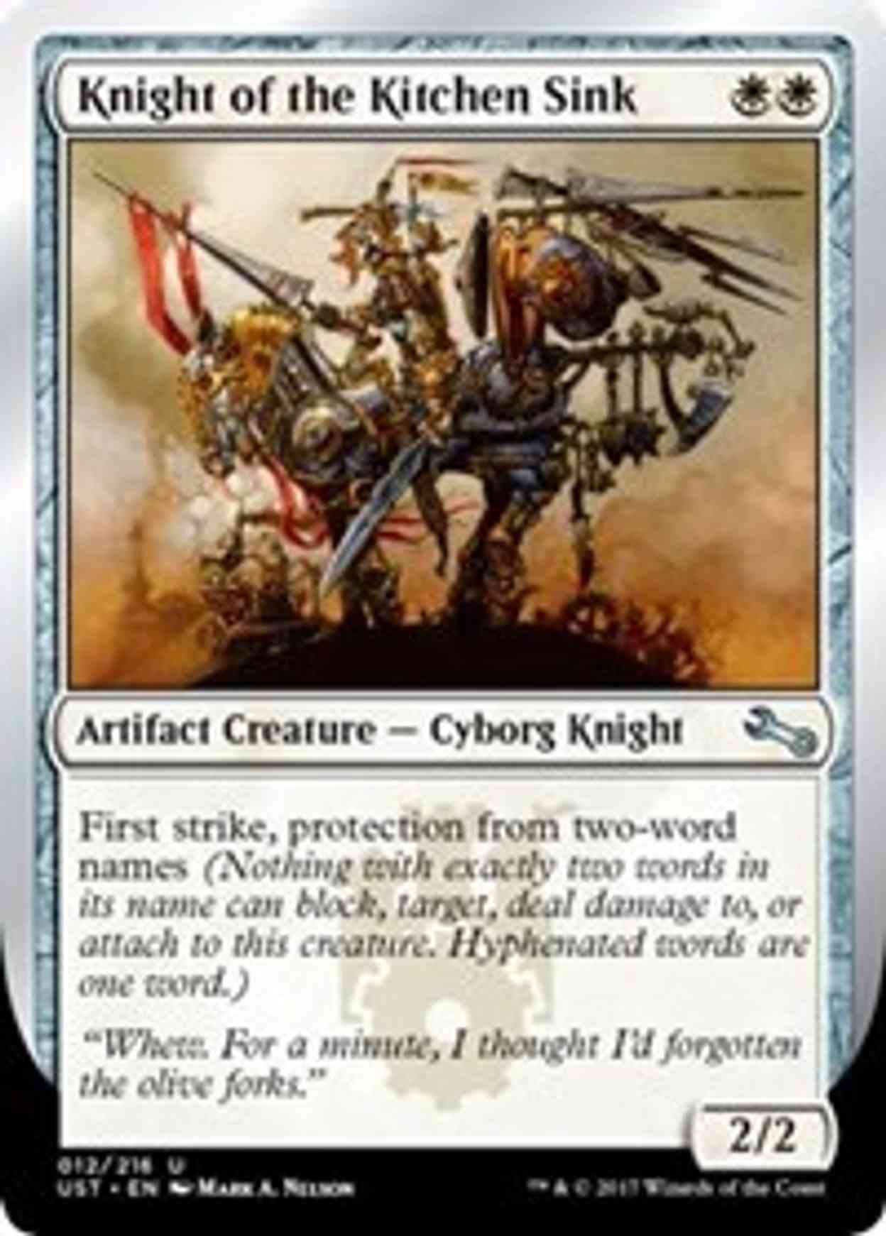Knight of the Kitchen Sink (E) magic card front