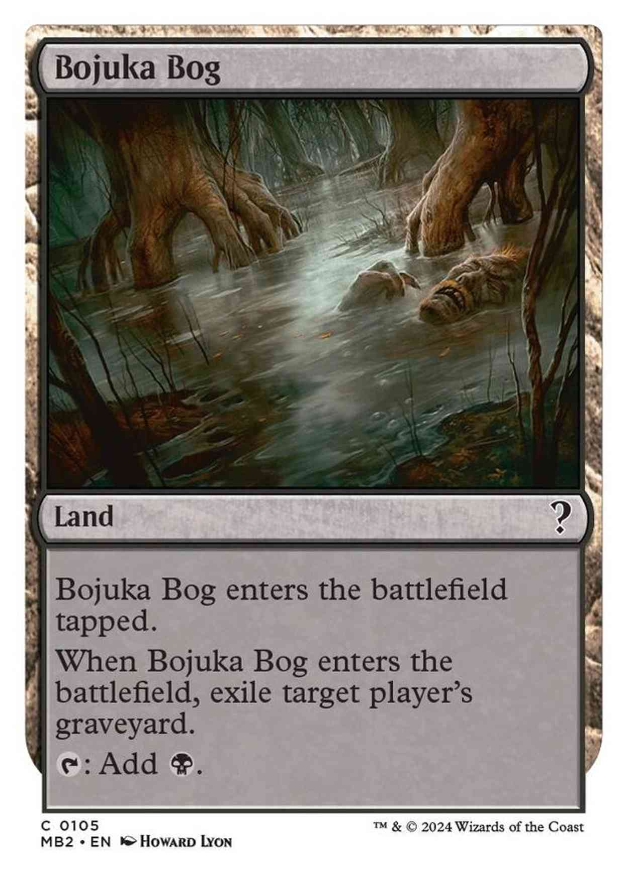 Bojuka Bog (White Border) magic card front