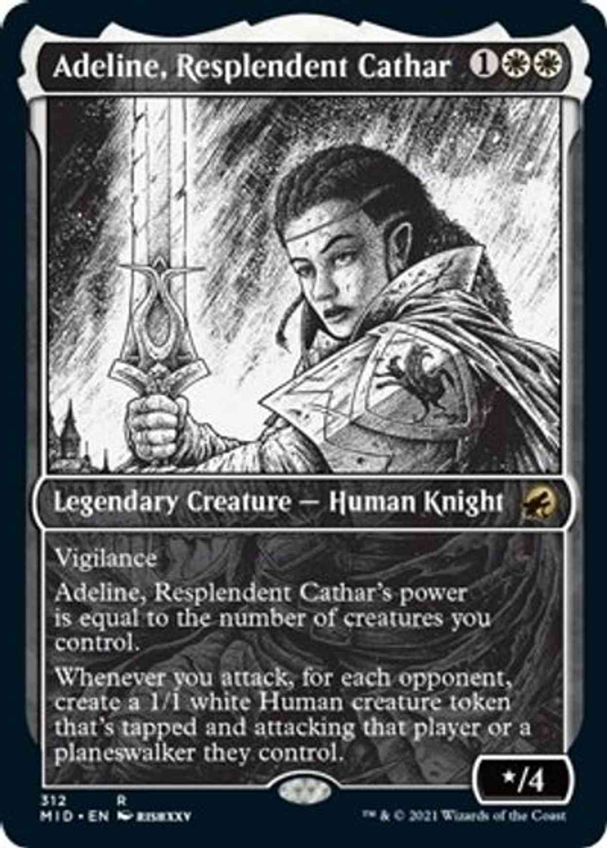 Adeline, Resplendent Cathar (Showcase) magic card front