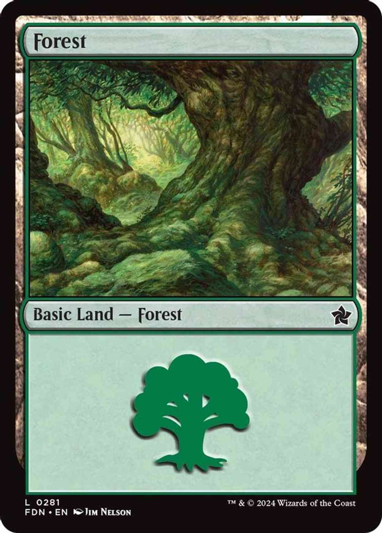 Forest (0281) magic card front