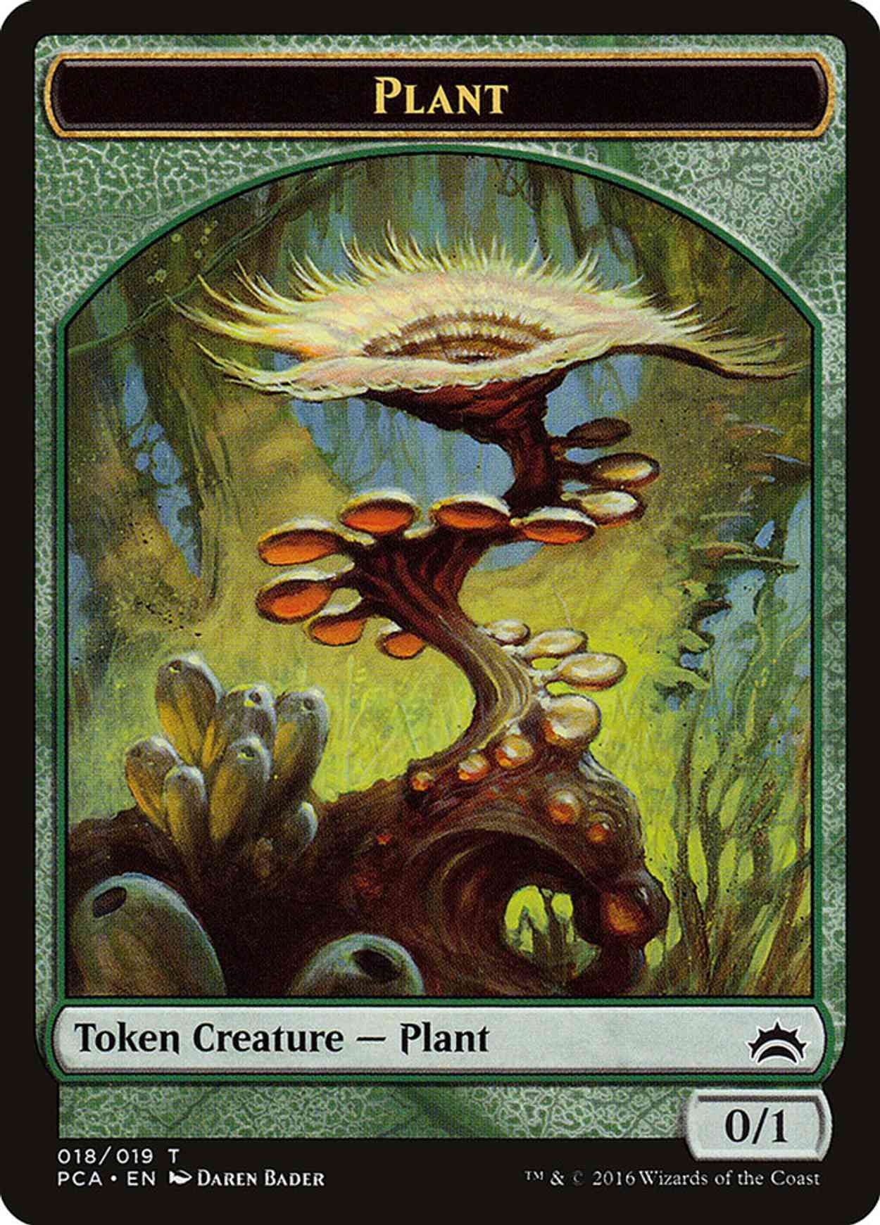 Plant // Ooze Double-sided Token magic card front