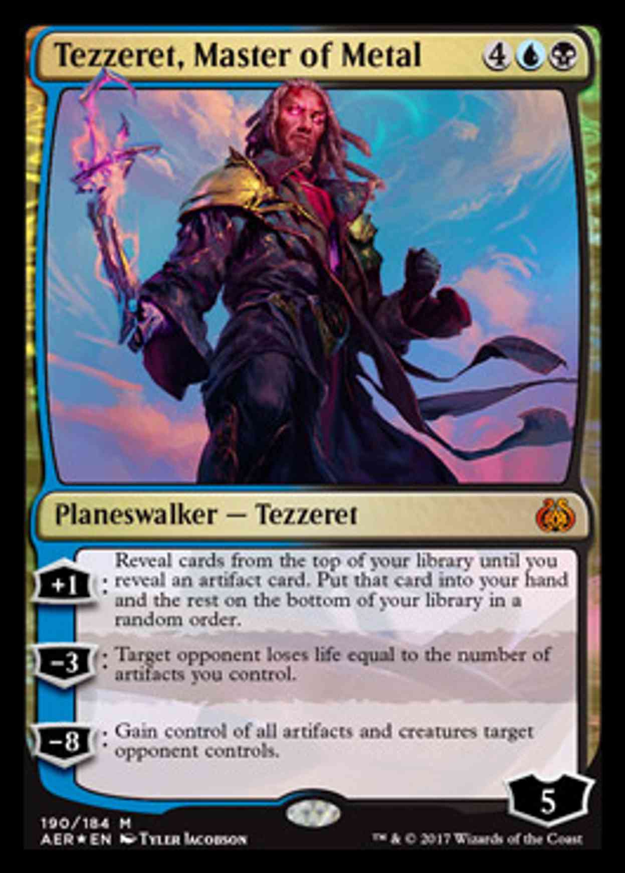 Tezzeret, Master of Metal magic card front