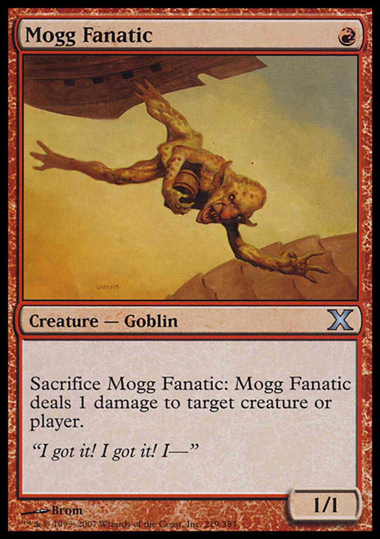 Mogg Fanatic magic card front
