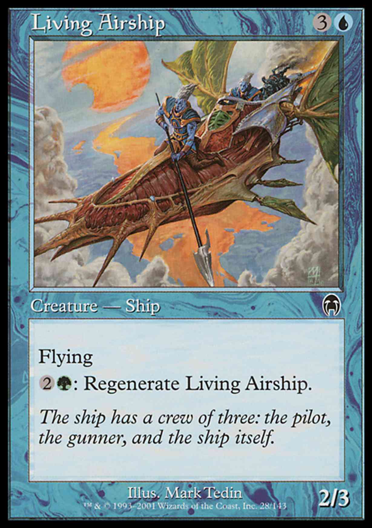 Living Airship magic card front