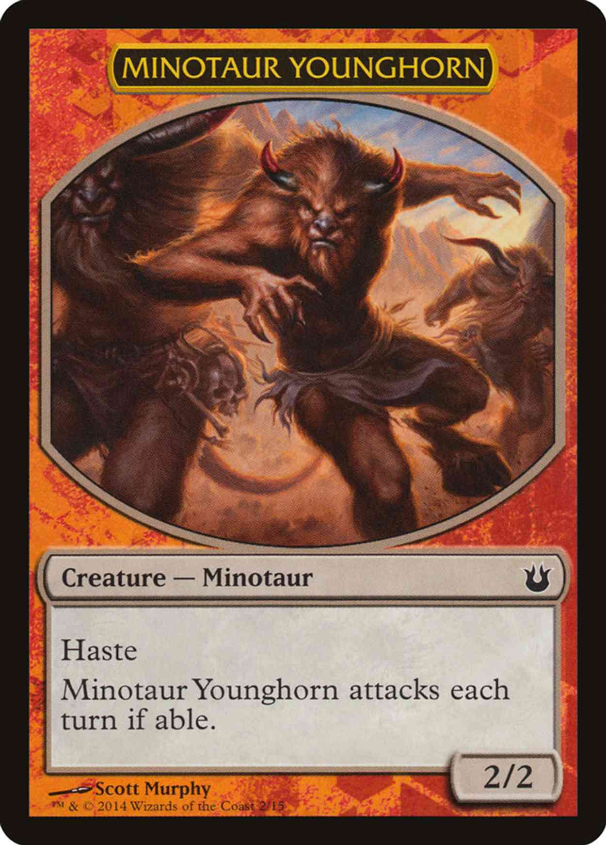Minotaur Younghorn magic card front