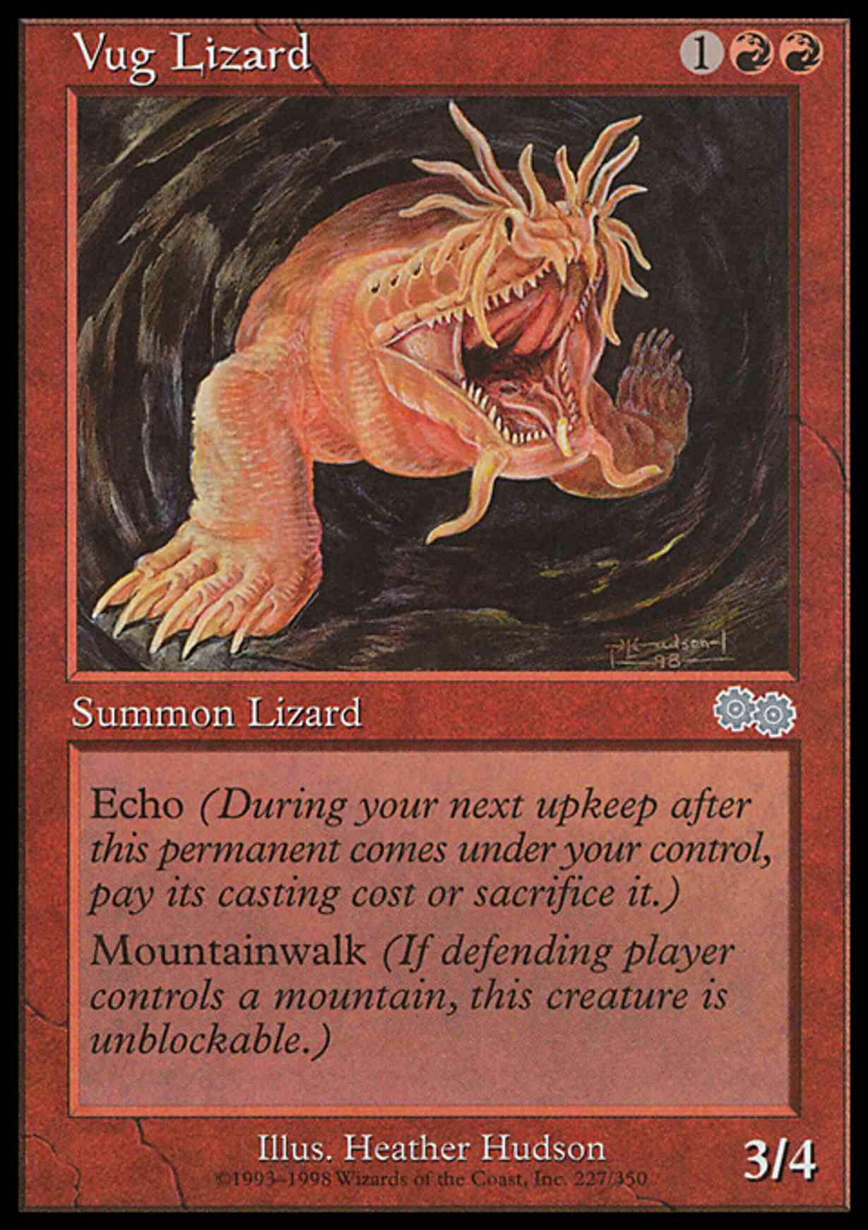 Vug Lizard magic card front