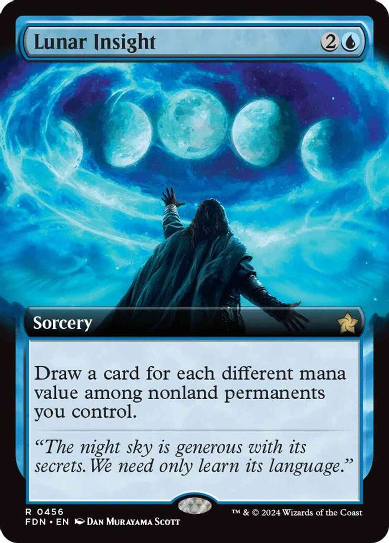 Lunar Insight (Extended Art) magic card front