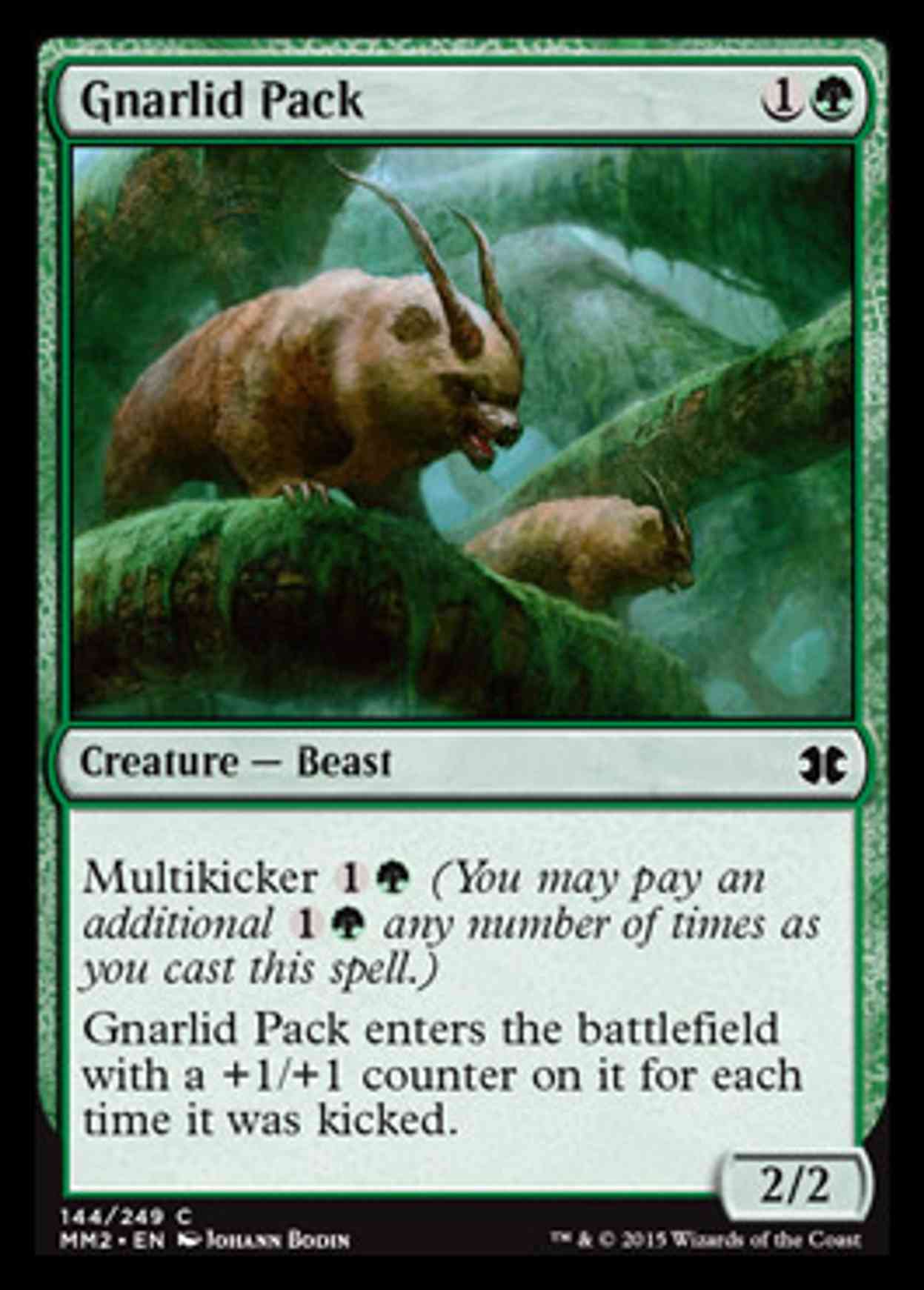 Gnarlid Pack magic card front