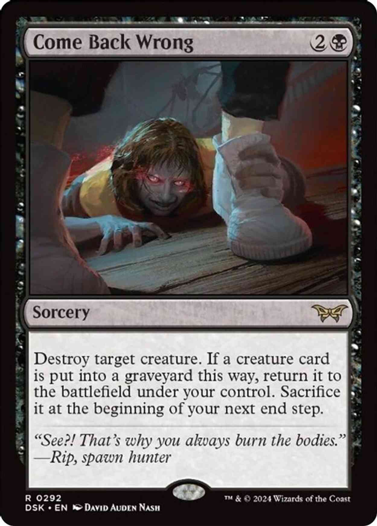 Come Back Wrong (0292) magic card front