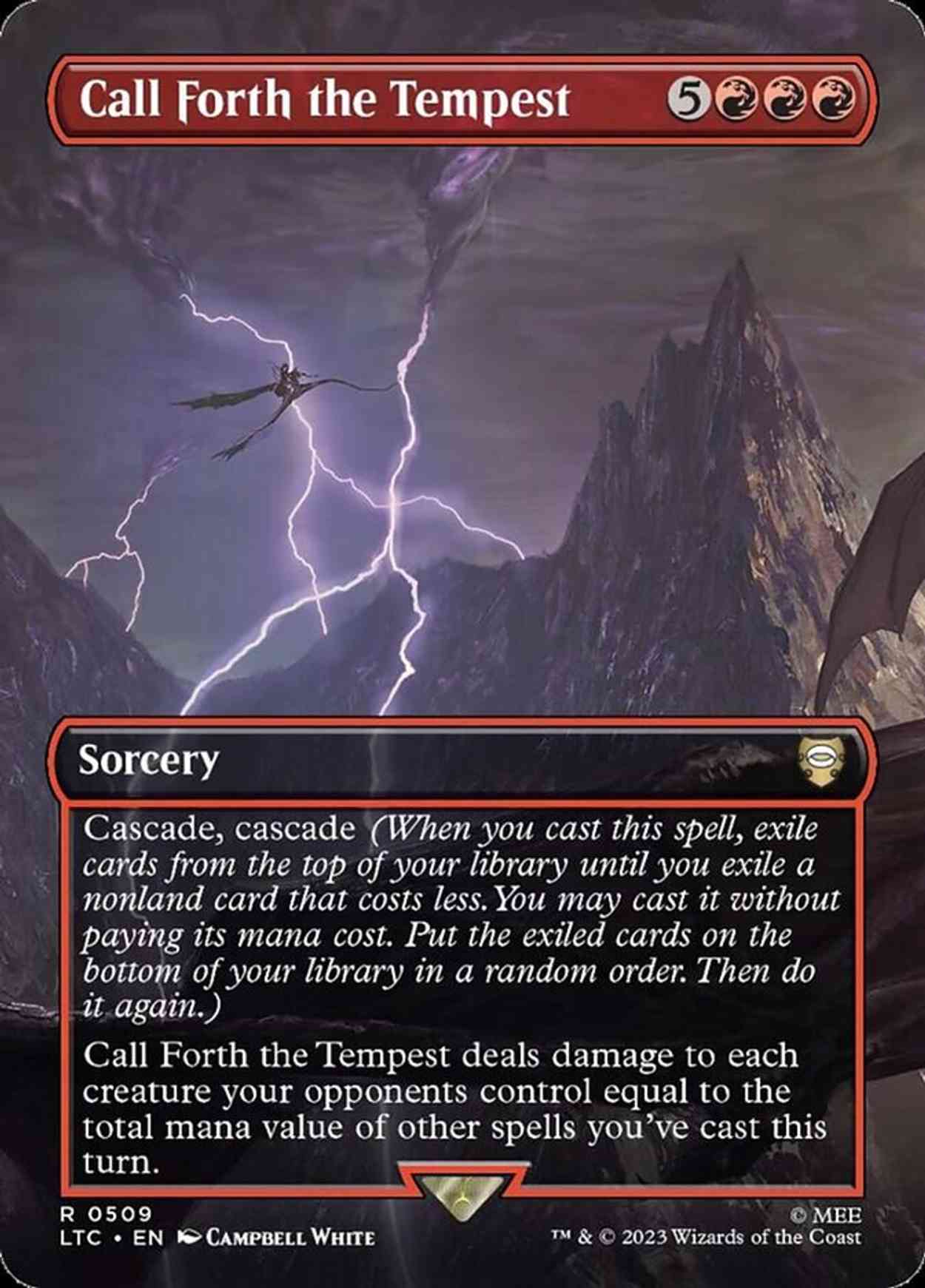 Call Forth the Tempest (Borderless) magic card front