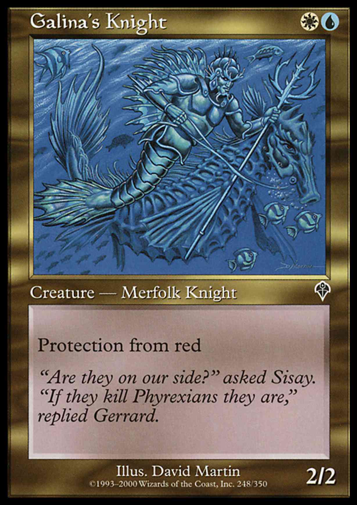 Galina's Knight magic card front