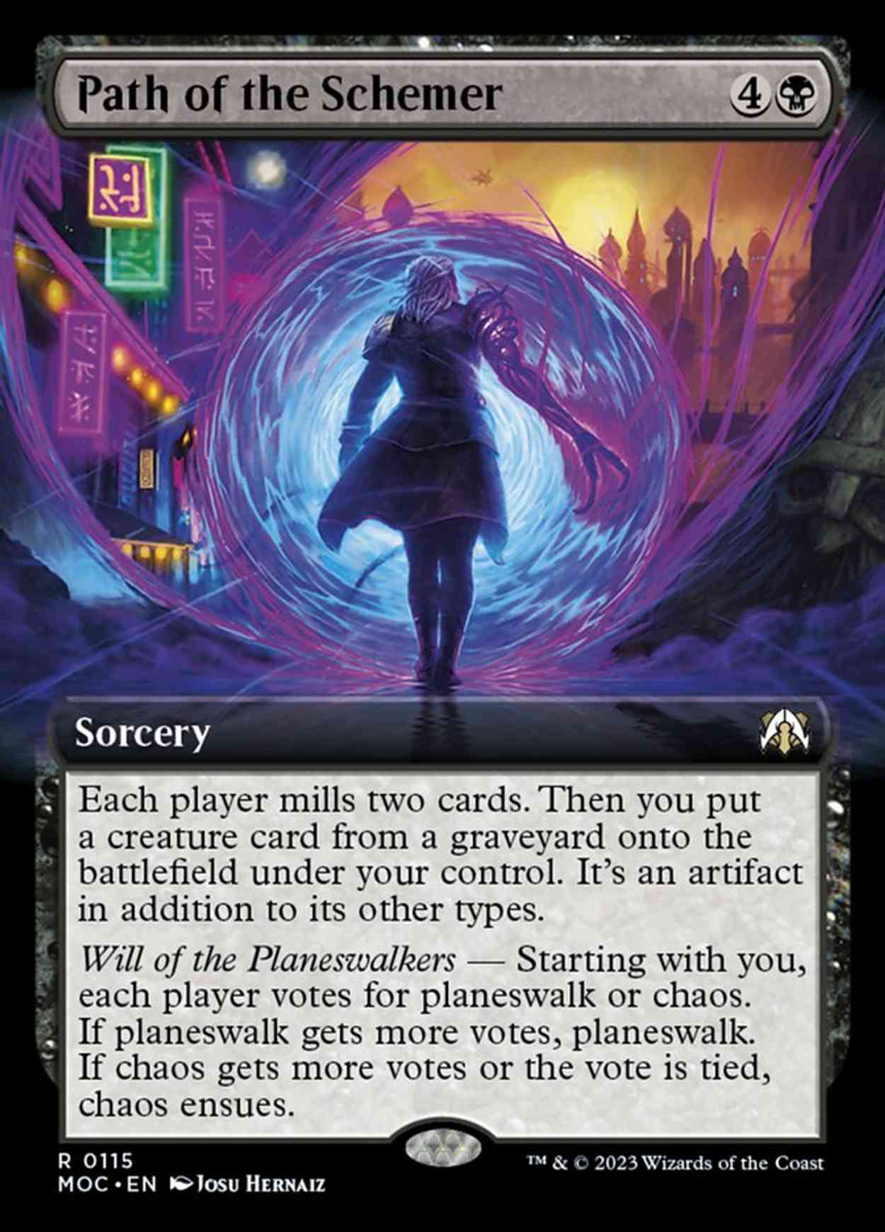 Path of the Schemer (Extended Art) magic card front