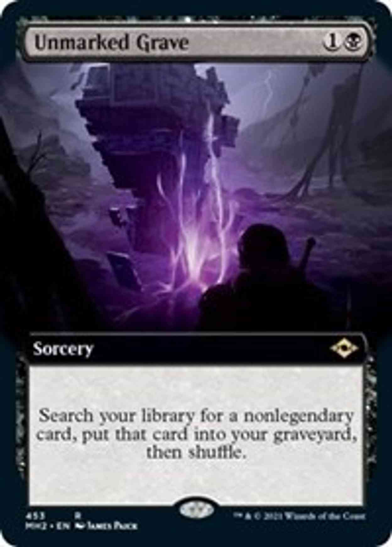 Unmarked Grave (Extended Art) magic card front