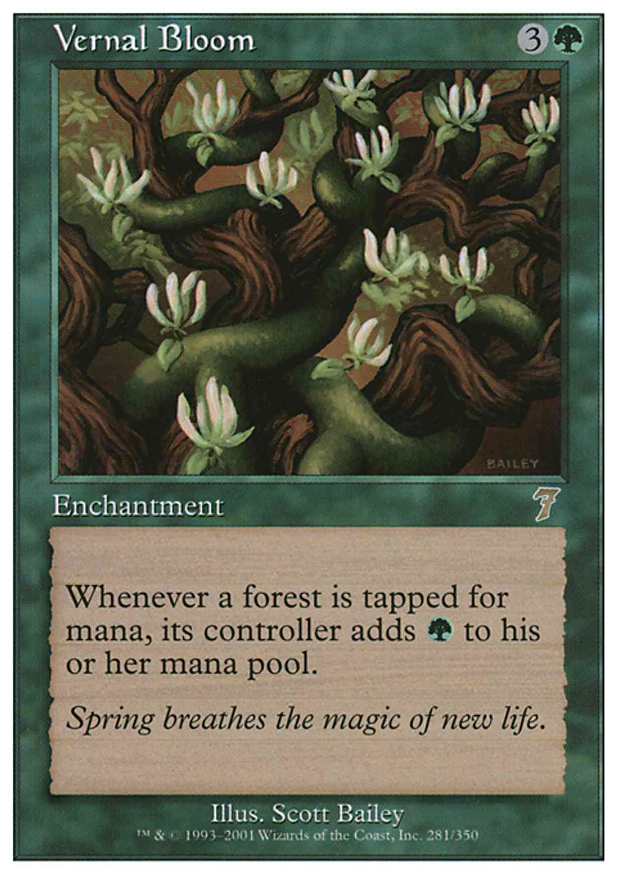 Vernal Bloom magic card front