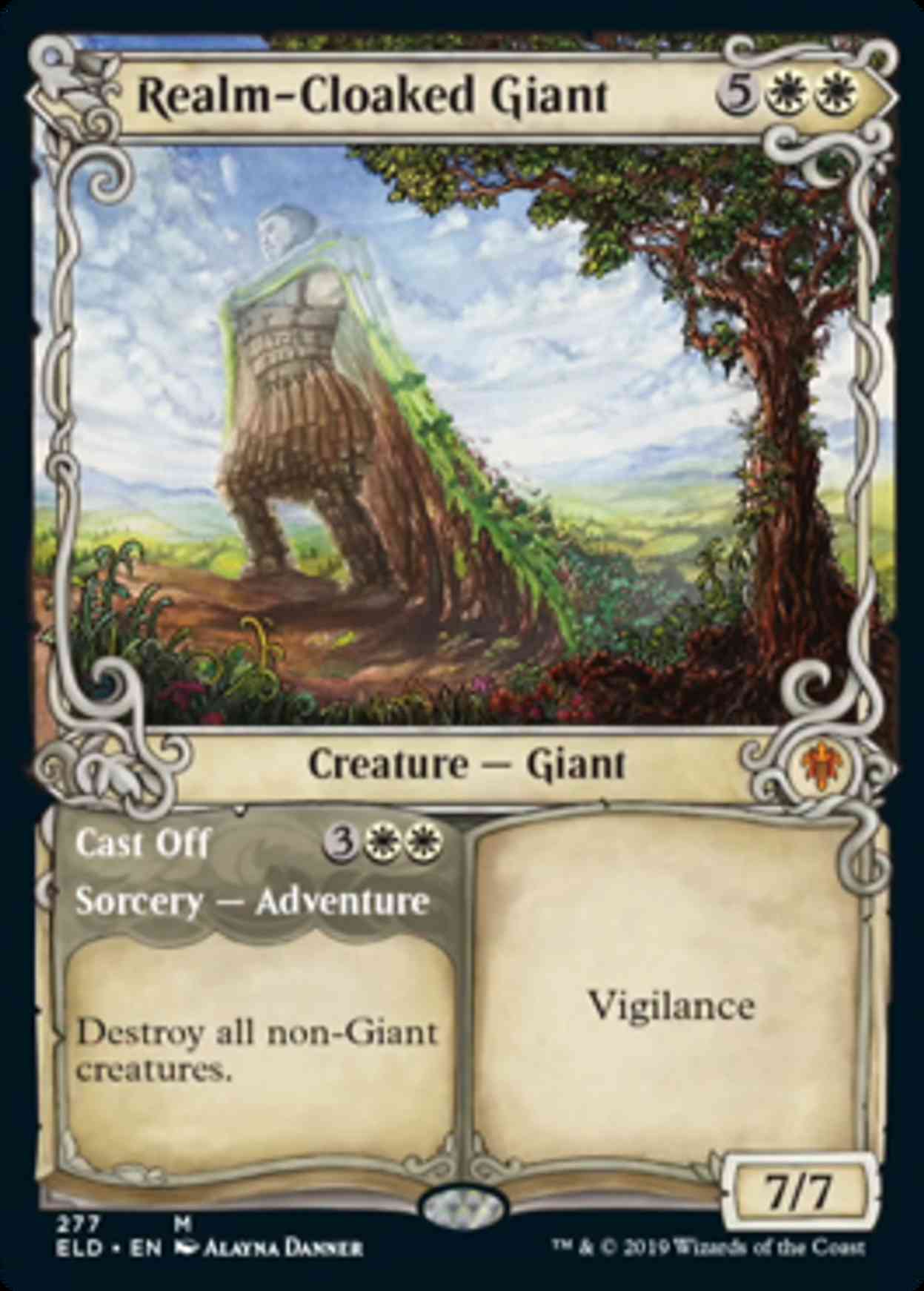 Realm-Cloaked Giant (Showcase) magic card front