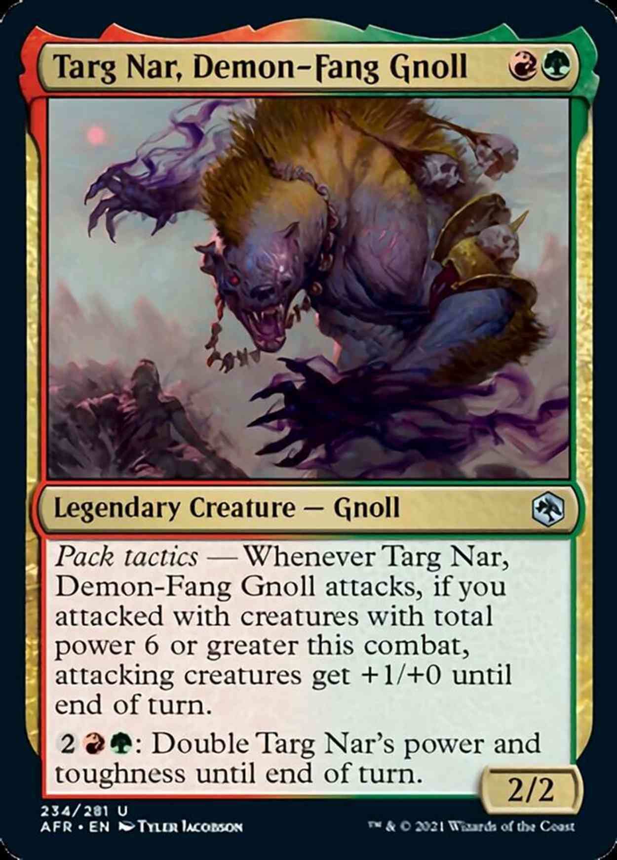 Targ Nar, Demon-Fang Gnoll magic card front