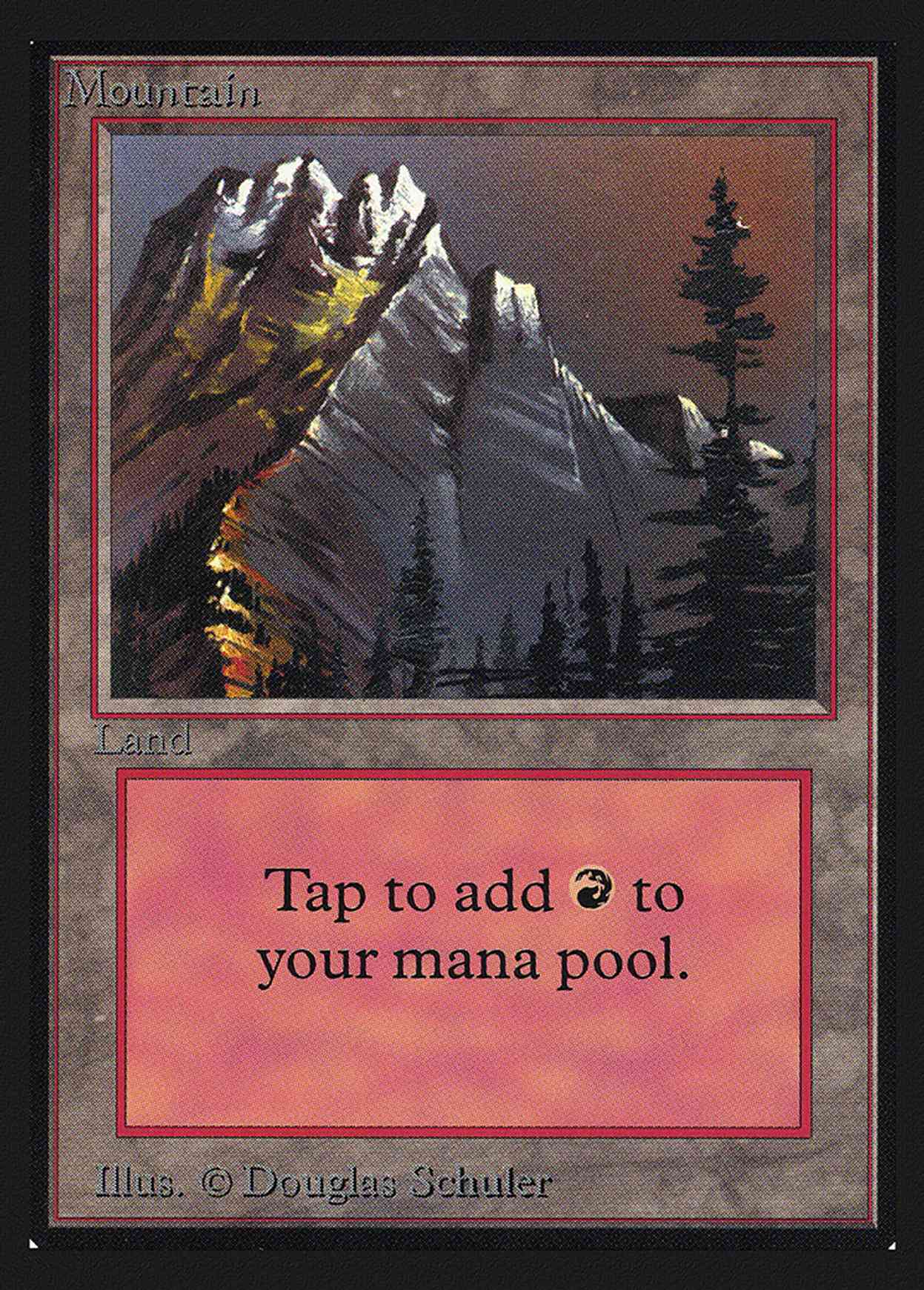 Mountain (Slate)(IE) magic card front